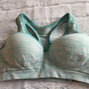 PINK Victoria’s Secret Sports Bra L | Light Blue Push-Up Mesh